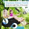 Serenelife 40 Inch Giant Outdoor Saucer Tree Swing with Hang Kit and Center Spinner SLSWNG102 - alternate 4